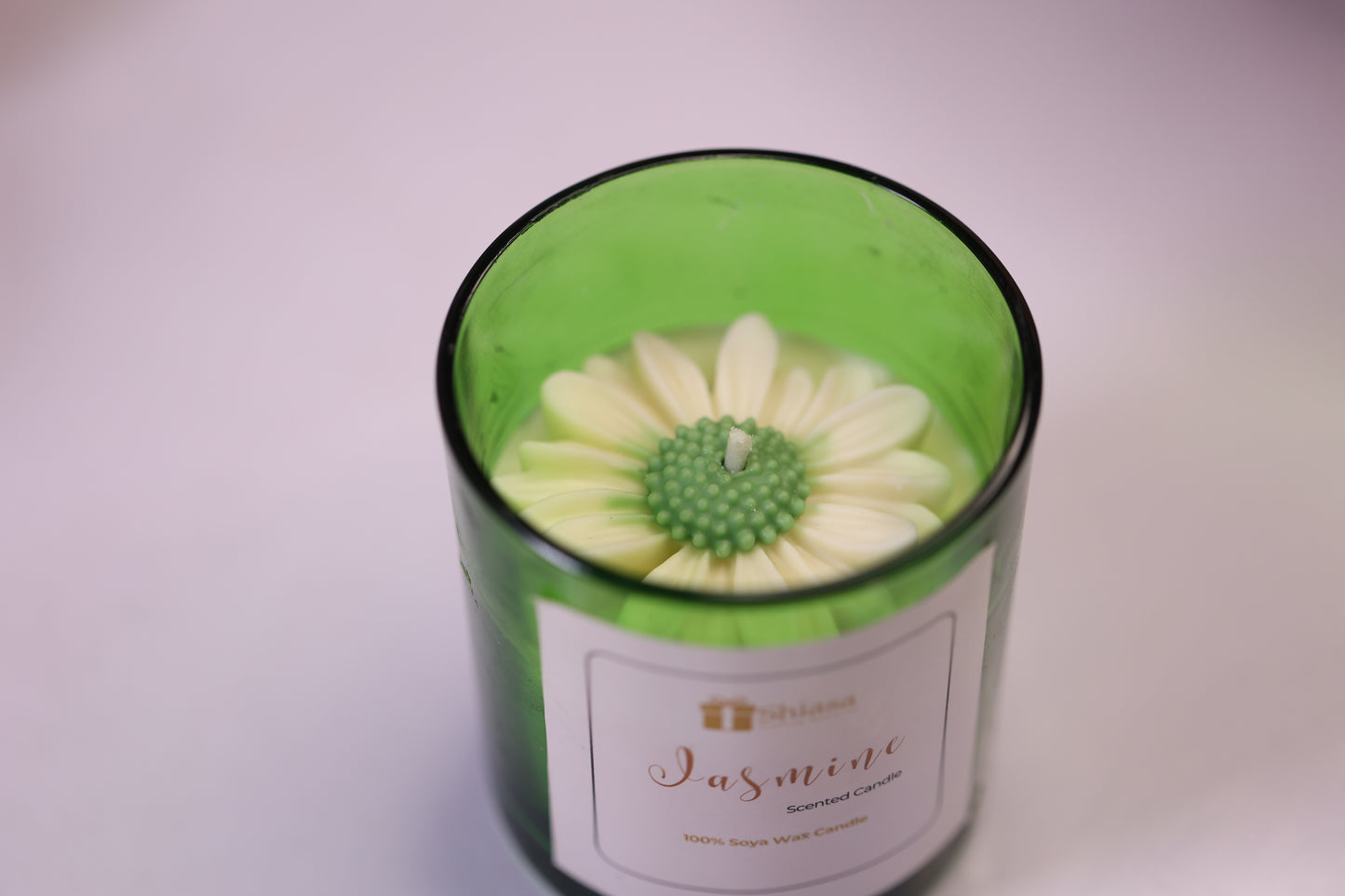 Daisy Glass Jar Scented Candle