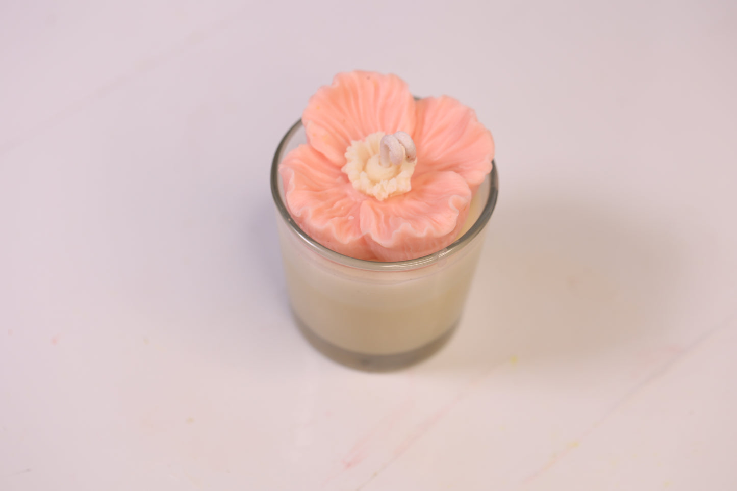 Floral Shot Glass Candle Combo – Rose on Top, Sunflower on Top & Blossom Shot Candle