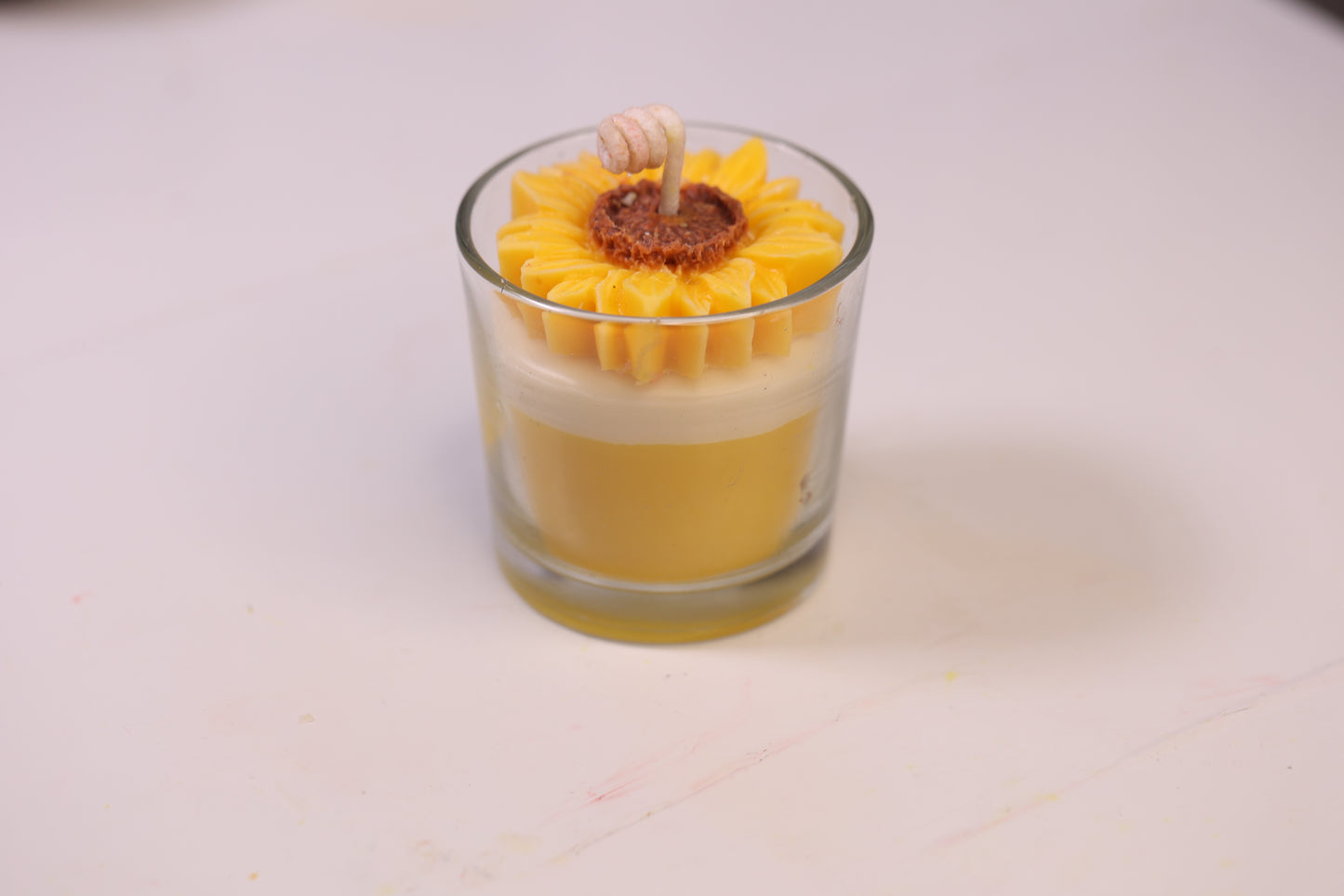 Floral Shot Glass Candle Combo – Rose on Top, Sunflower on Top & Blossom Shot Candle