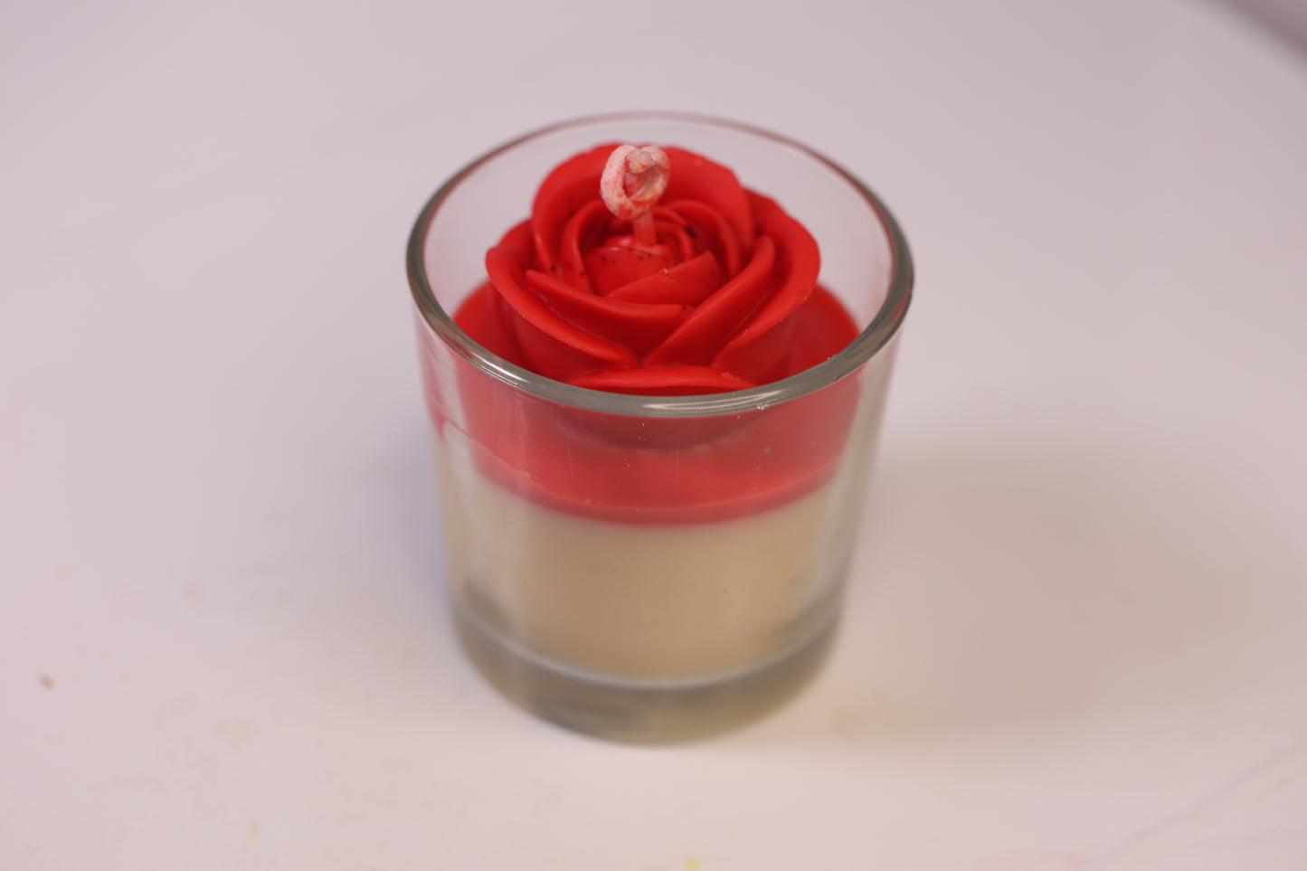 Floral Shot Glass Candle Combo – Rose on Top, Sunflower on Top & Blossom Shot Candle