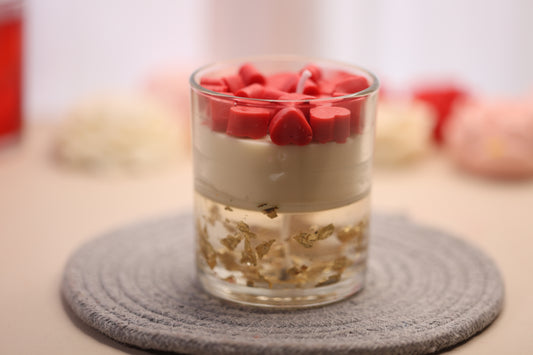 Glowing Hearts Jar Scented Candle