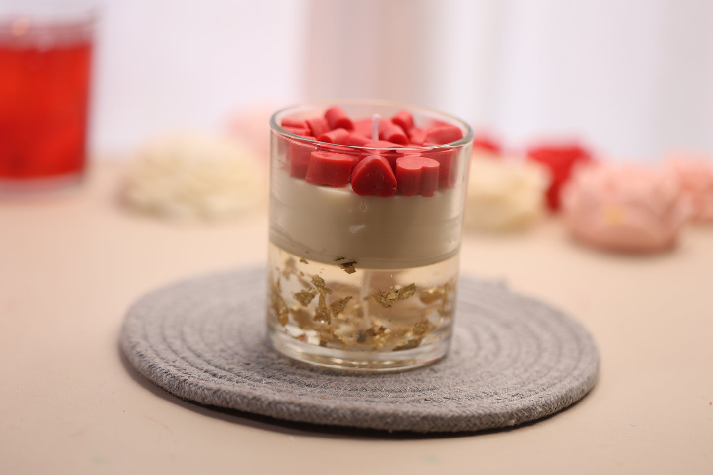 Glowing Hearts Jar Scented Candle