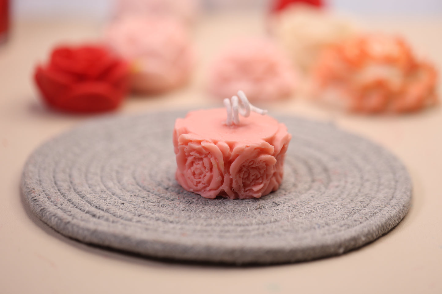Flower Tea Light Candle (set of 2)