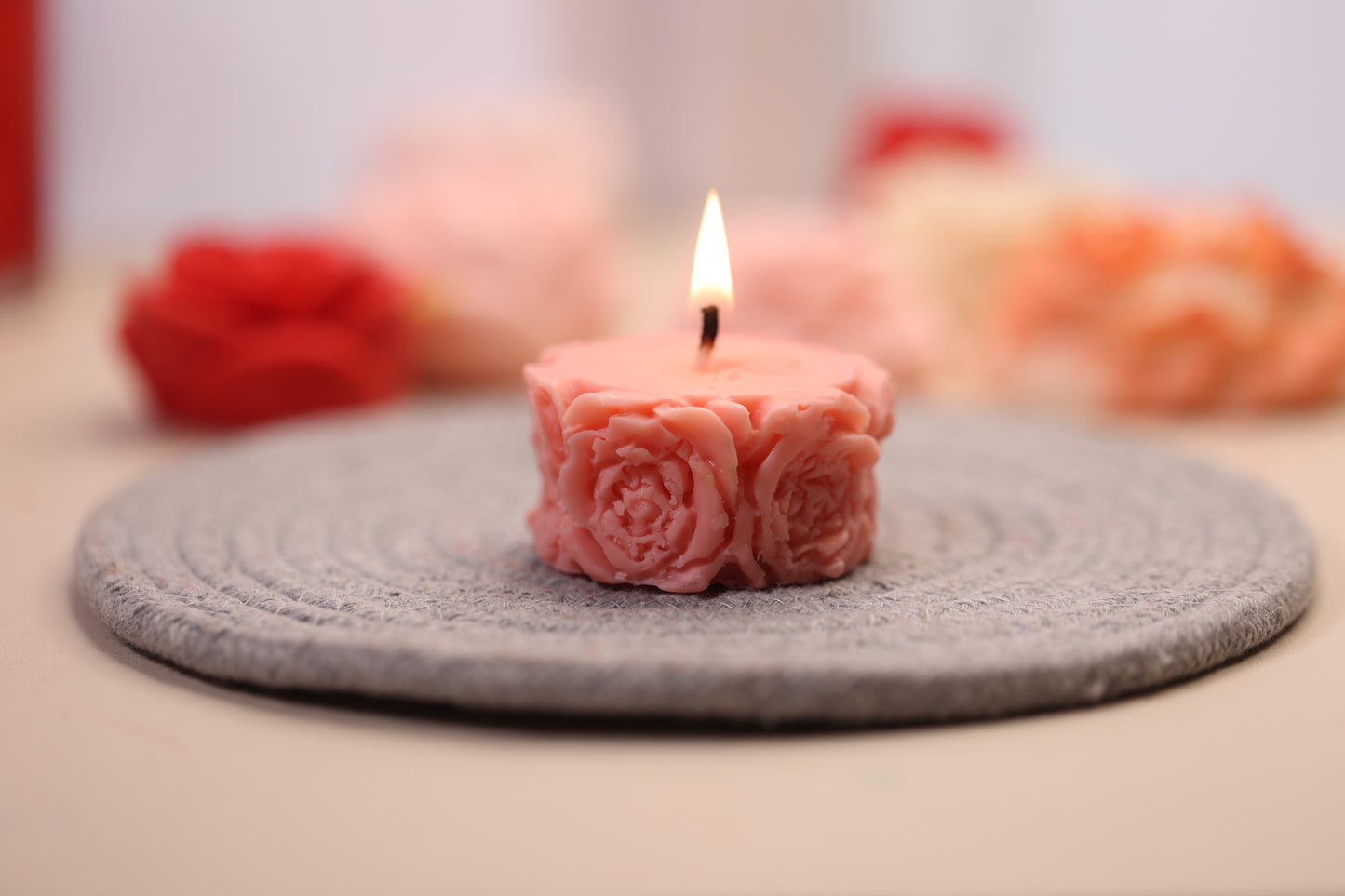 Flower Tea Light Candle (set of 2)
