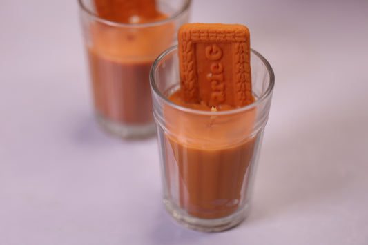 Chai and Parle G Candle (set of 2)