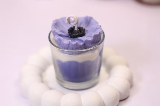 Flower Marble Shots Candle