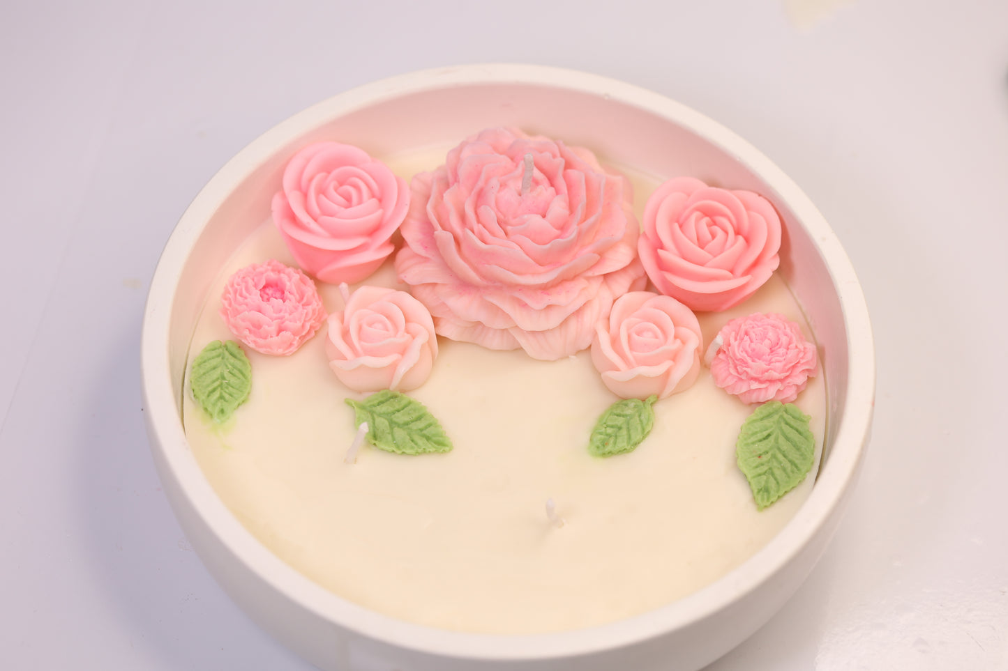 Big Flower Bowl Candle